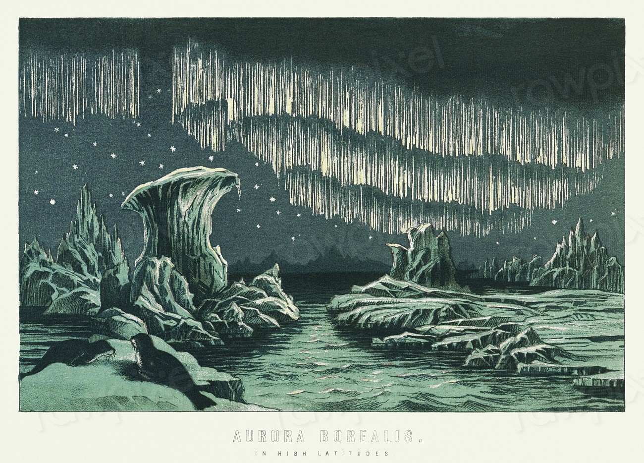 Aurora Borealis in High Latitudes